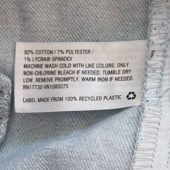 a new day Paperbag High Waist Tapered Jeans With Belt Light Blue Wash Sz 12 - Picture 10 of 11